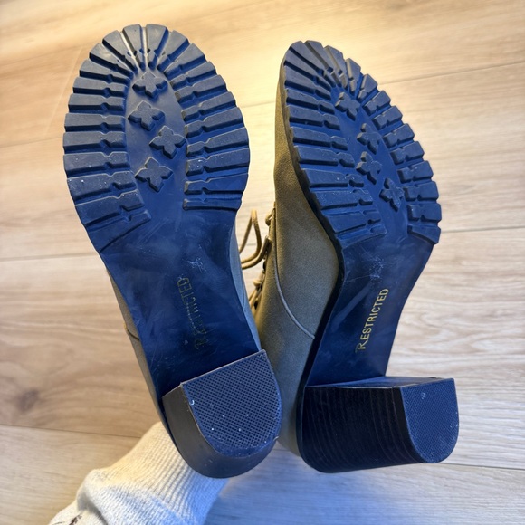 Restricted Tan Lace-Up Booties - Picture 10 of 11